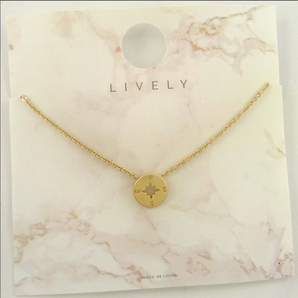 Compass Charm Necklace - Picture 2 of 3